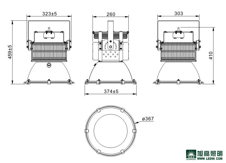 高檔高端SWK205-100w高效LED工礦燈，LED工廠燈廠家直銷，LED節(jié)能燈體育場(chǎng)館